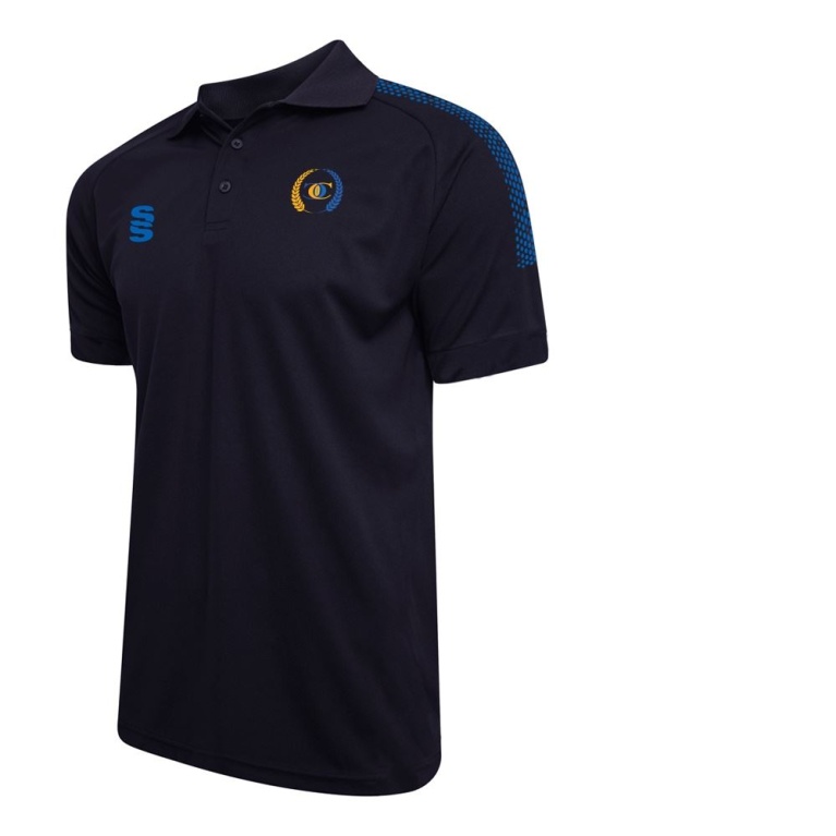 Dual Solid Colour Polo : Navy