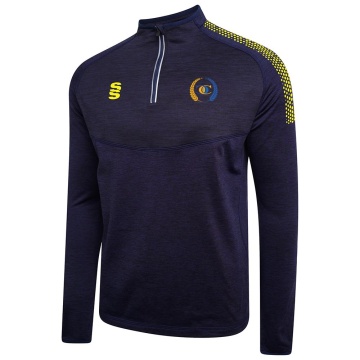 1/4 Zip Dual Performance Top : Navy